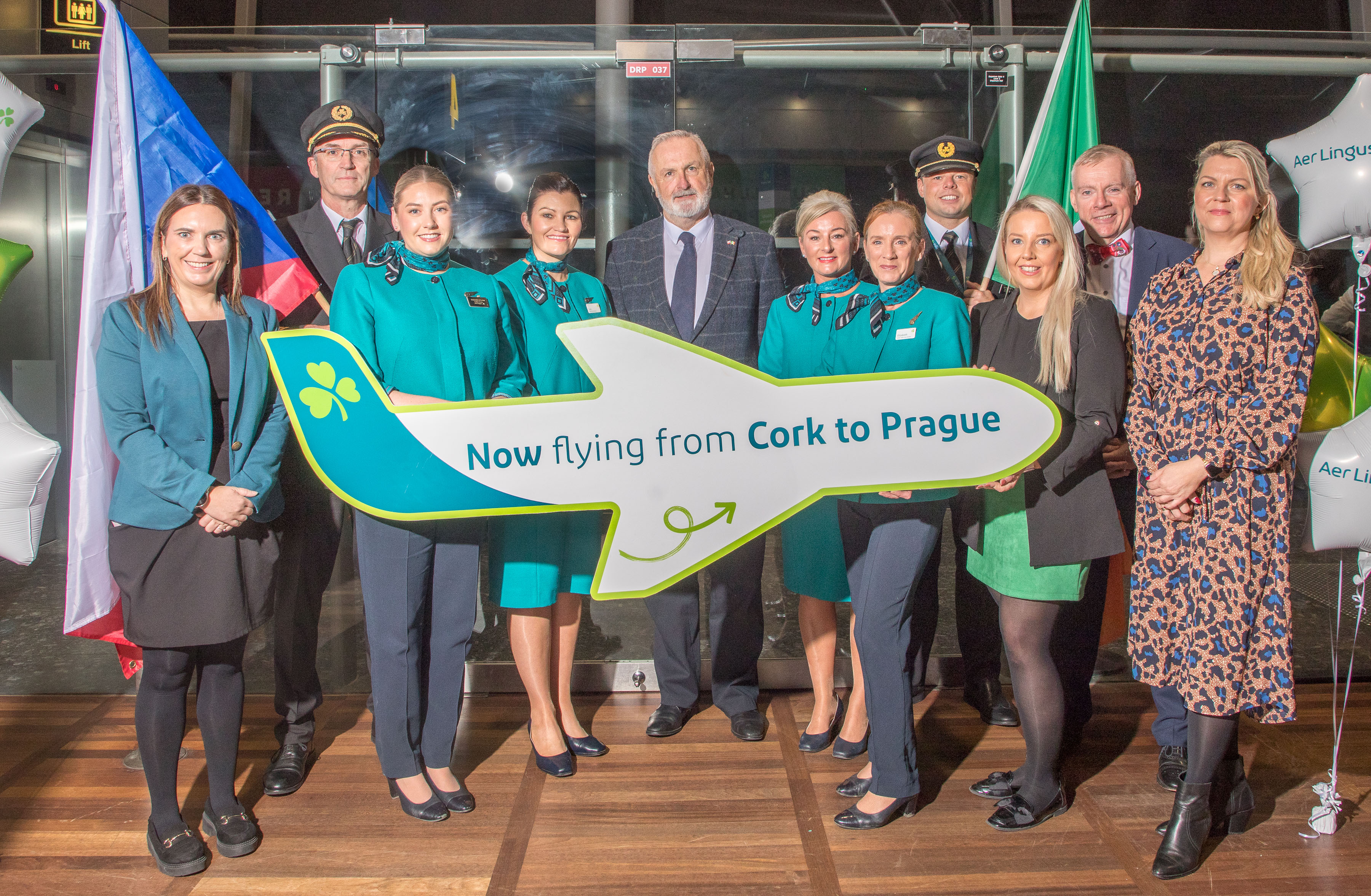Aer Lingus Prague Inaugural flight from Cork