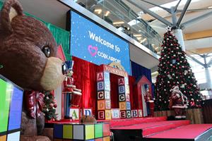 Christmas decorations in Cork Airport