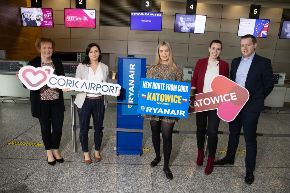 Ryanair’s First Cork Flight To Katowice Takes Off