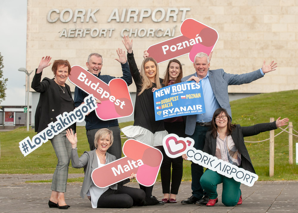 Ryanair’s First Cork To Budapest, Poznan And Malta Flights Take Off